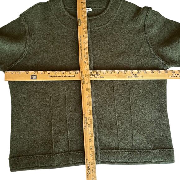 Womens Sweater Size XL Green Wool Classic Timeless Outdoors Preppy Earthy Hiking - Picture 2 of 6